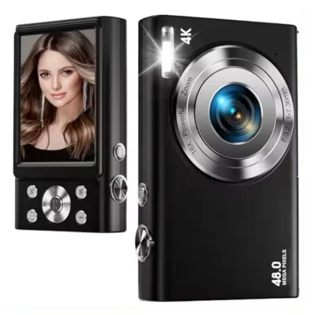 Vlogging Caméra 2.88 pouce 48M Portable Mini 4K